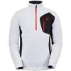 Spyder mens Bandit 1/2 Zip Fleece Ski Mid Layer Sweater Jacket(White)