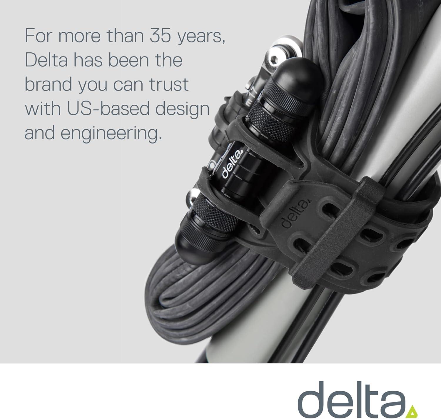 imageBike Frame Carrier Strap MTB with Tire Plugger Kit Stwap by Delta Cycle Mountain Bike Strap with Integrated Storage Loops for CO2 Inflator Tubes Bike Tool Kit and MoreRepair Strap with Tire Plugger Kit