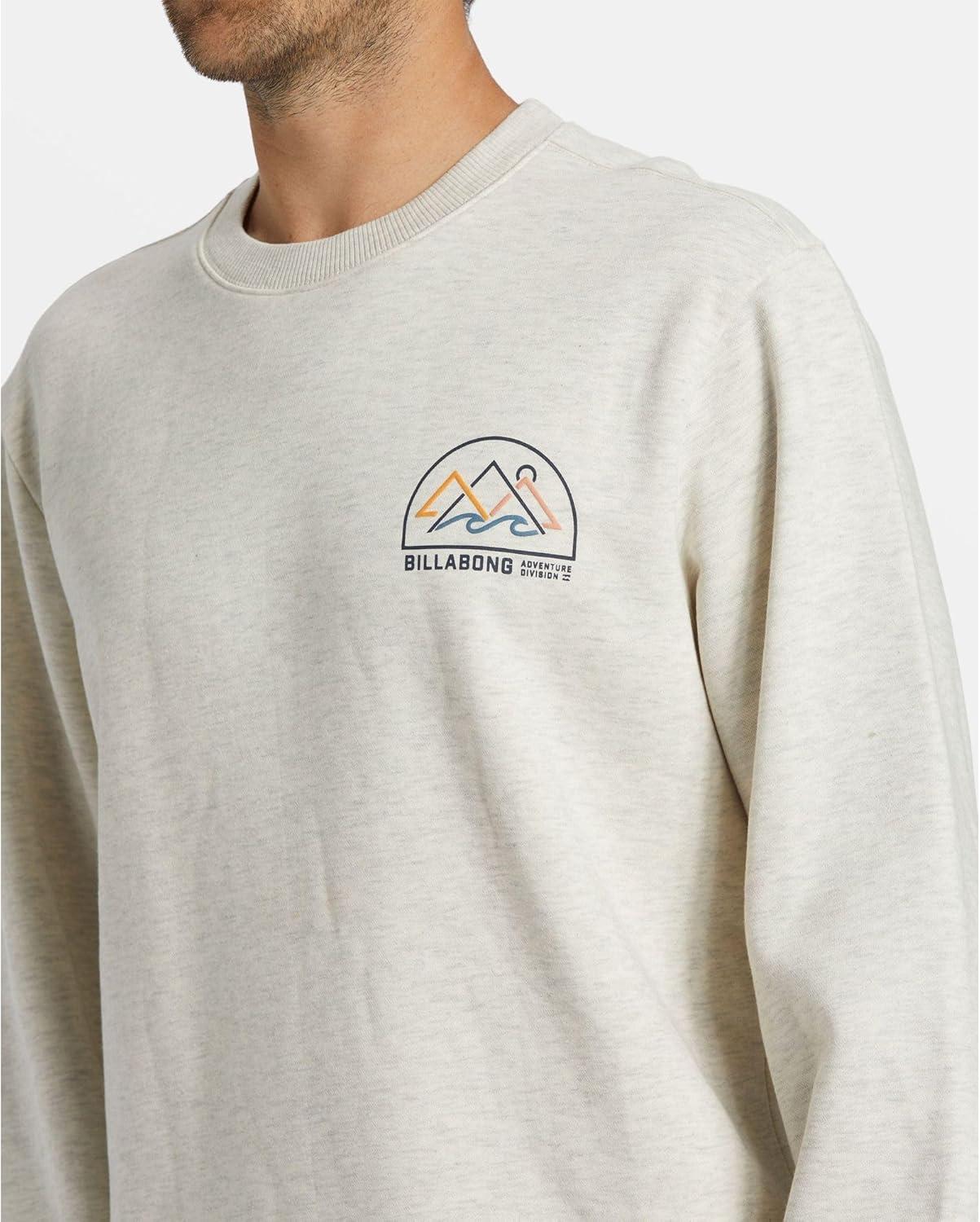 imageBillabong Mens Compass Crewneck SweatshirtOatmeal Heather