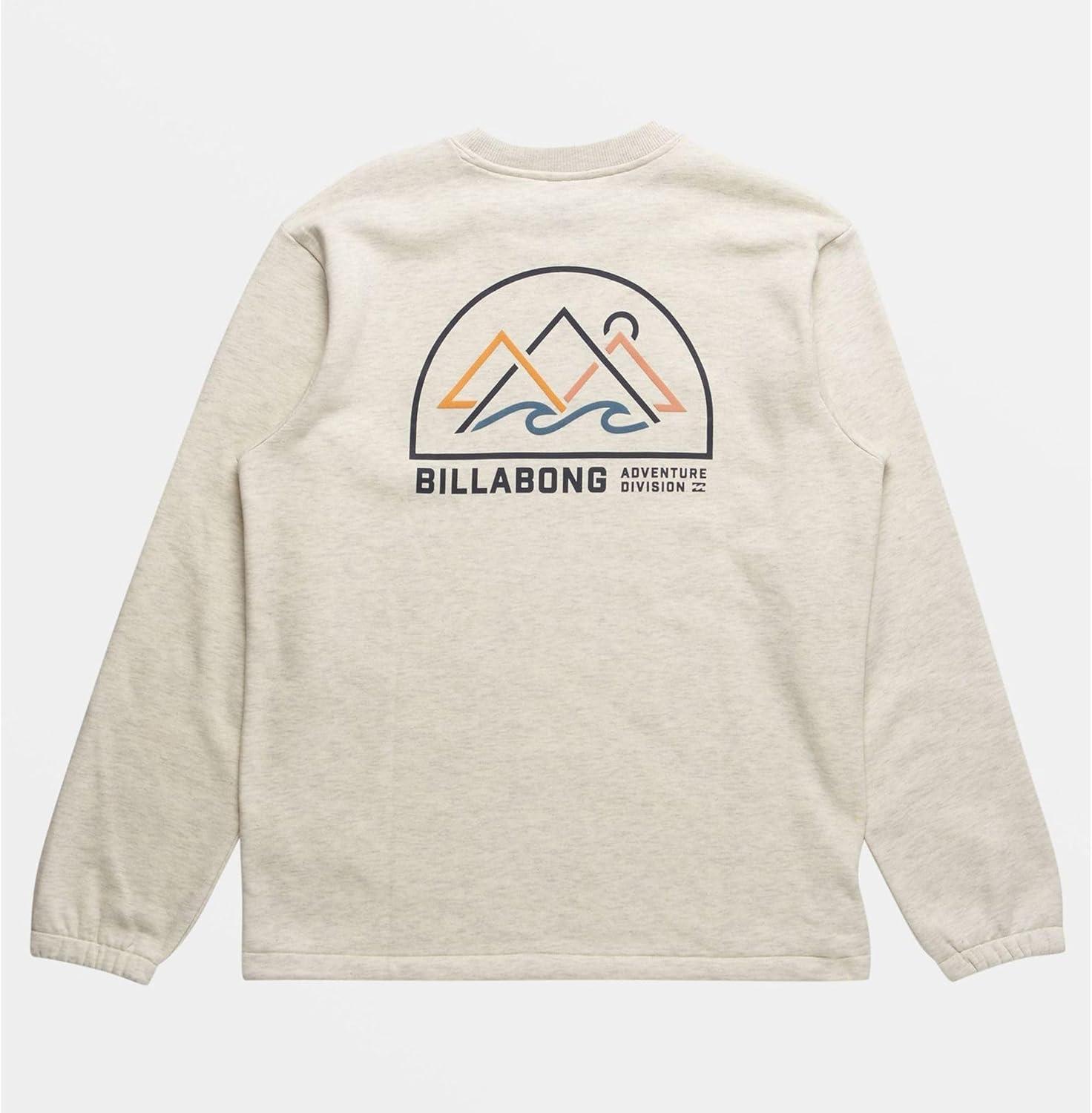 imageBillabong Mens Compass Crewneck SweatshirtOatmeal Heather