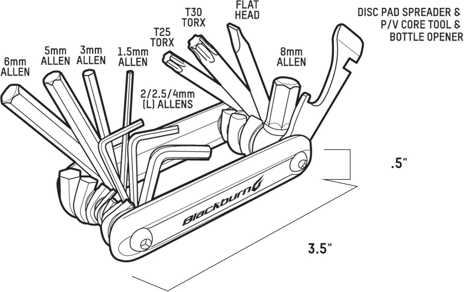 imageBlackburn Grid 8 Bike MultiTool GrayGrey