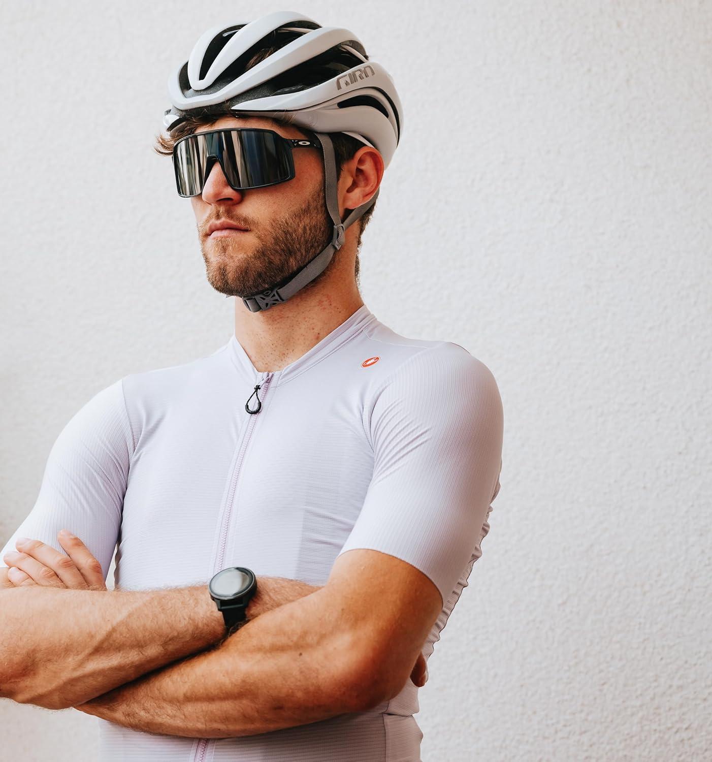 imageCASTELLI Mens Espresso Jersey Quarter Length Sleeve with Breathable Stretch Fabric for Gravel Cycling ampamp Road BikingRich RedDeep Bordeaux