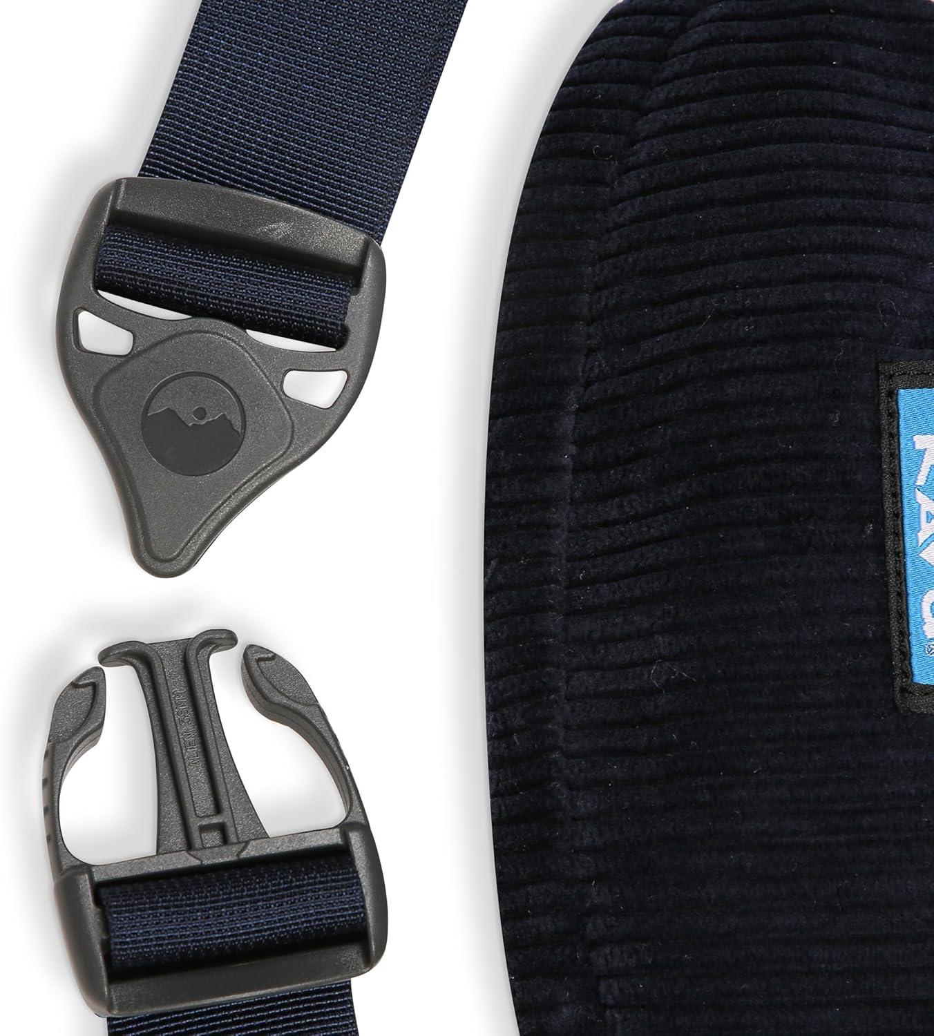 imageKAVU Snuggy Spectator Belt Bag Fleece Cord Hip Fanny PackBoulder Blue