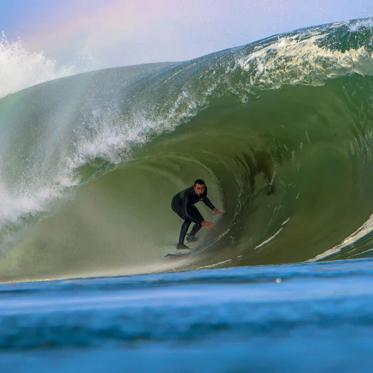 imageONEILL Psycho Tech 554mm Hooded ChestZip Full Wetsuit MensBlackBlack