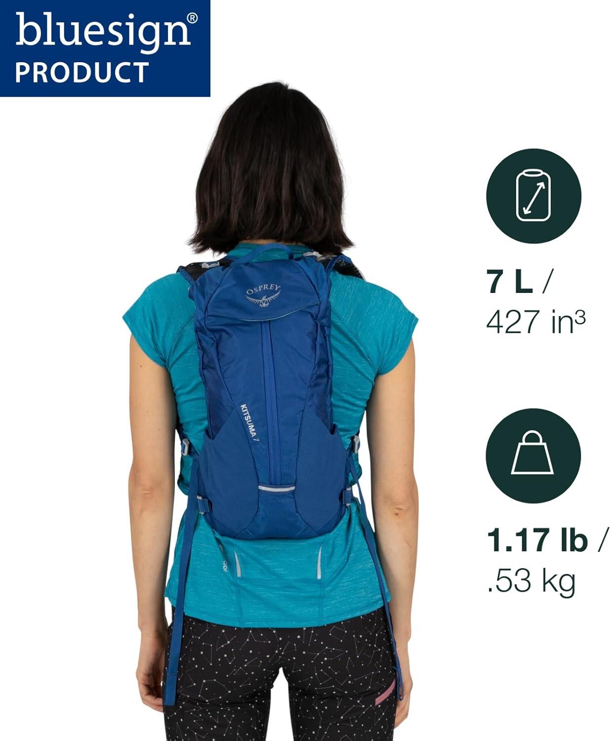 imageOsprey Kitsuma 15L Womens Biking Backpack with Hydraulics Reservoir Astrology BlueSpace Travel Grey