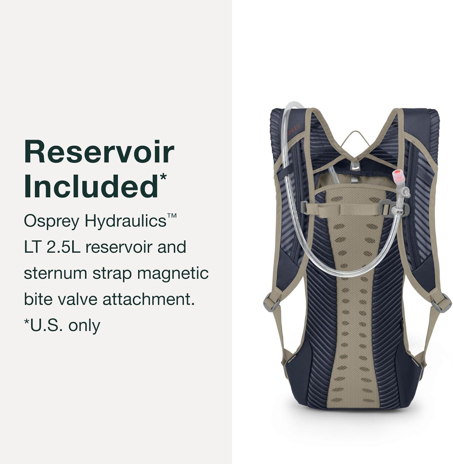 imageOsprey Kitsuma 15L Womens Biking Backpack with Hydraulics Reservoir Astrology BlueSpace Travel Grey