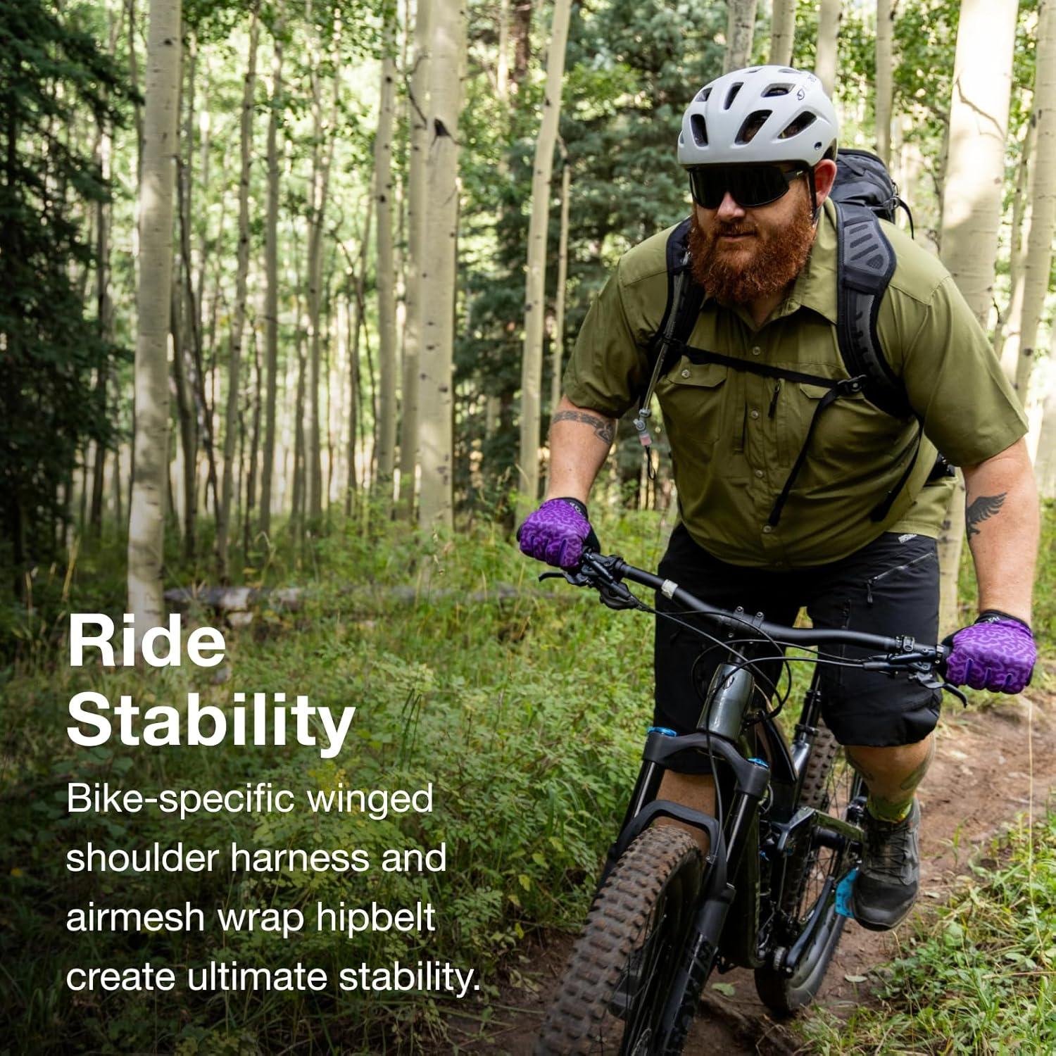 imageOsprey Raptor 14L Mens Mountain Biking Backpack with Hydraulics ReservoirBlack