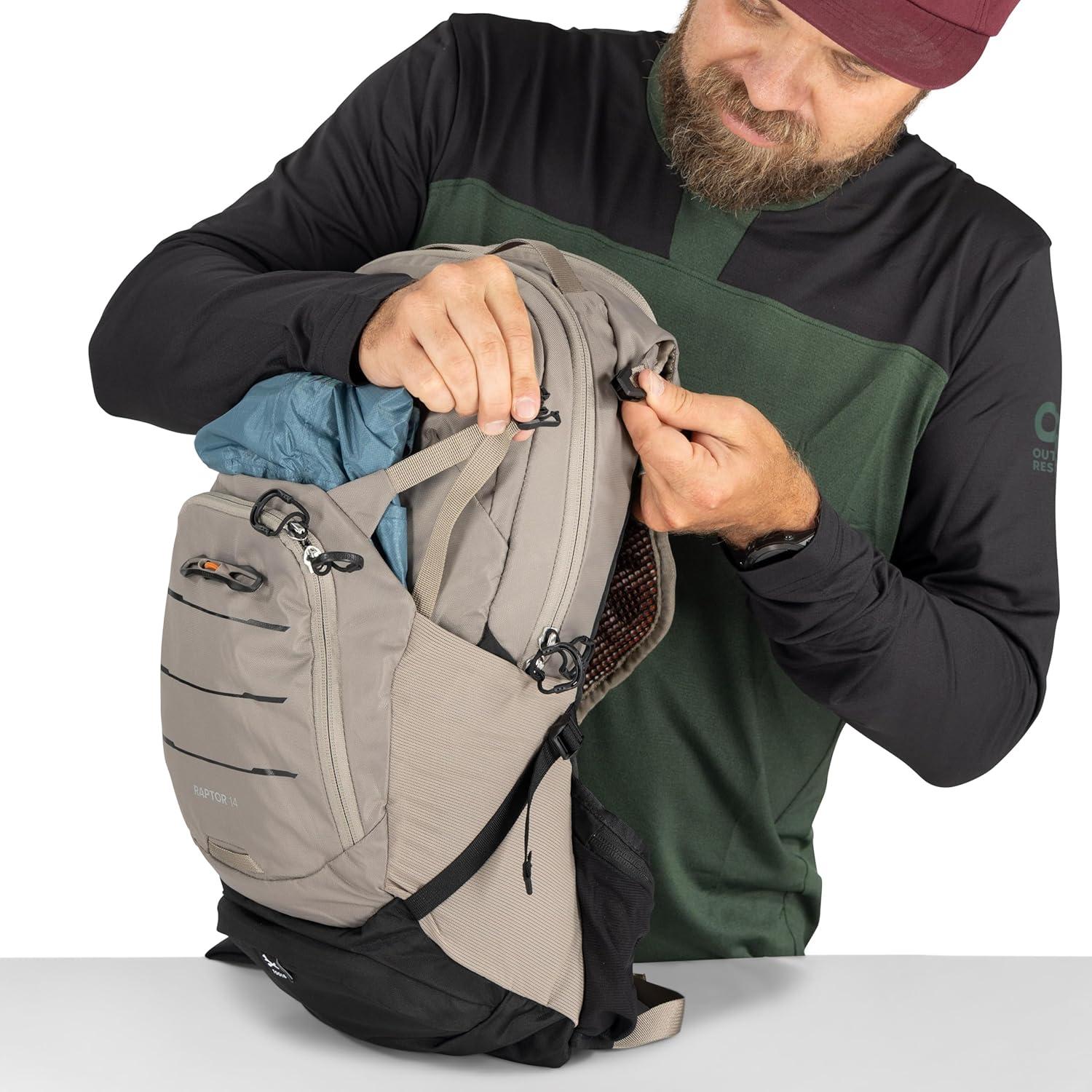 imageOsprey Raptor 14L Mens Mountain Biking Backpack with Hydraulics ReservoirBlack