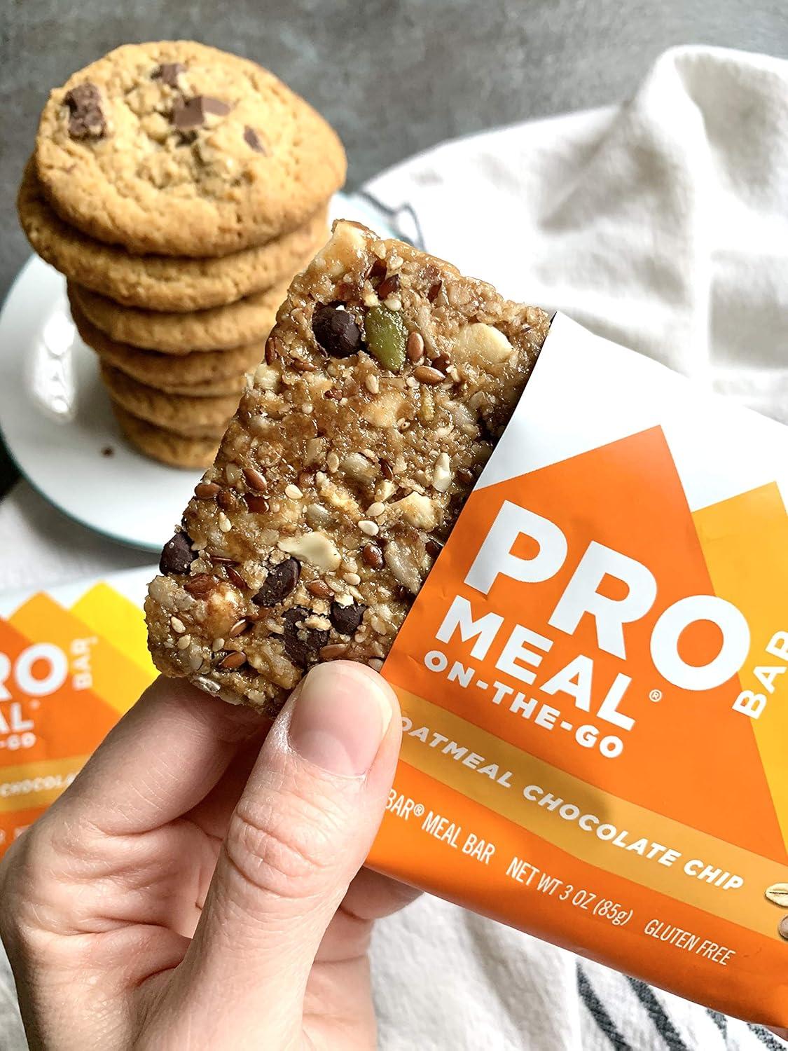 imagePROBAR MEAL Bar Chocolate Coconut NonGMO GlutenFree Healthy PlantBased WholeFood Ingredients Natural Energy 12 CountOatmeal Chocolate Chip