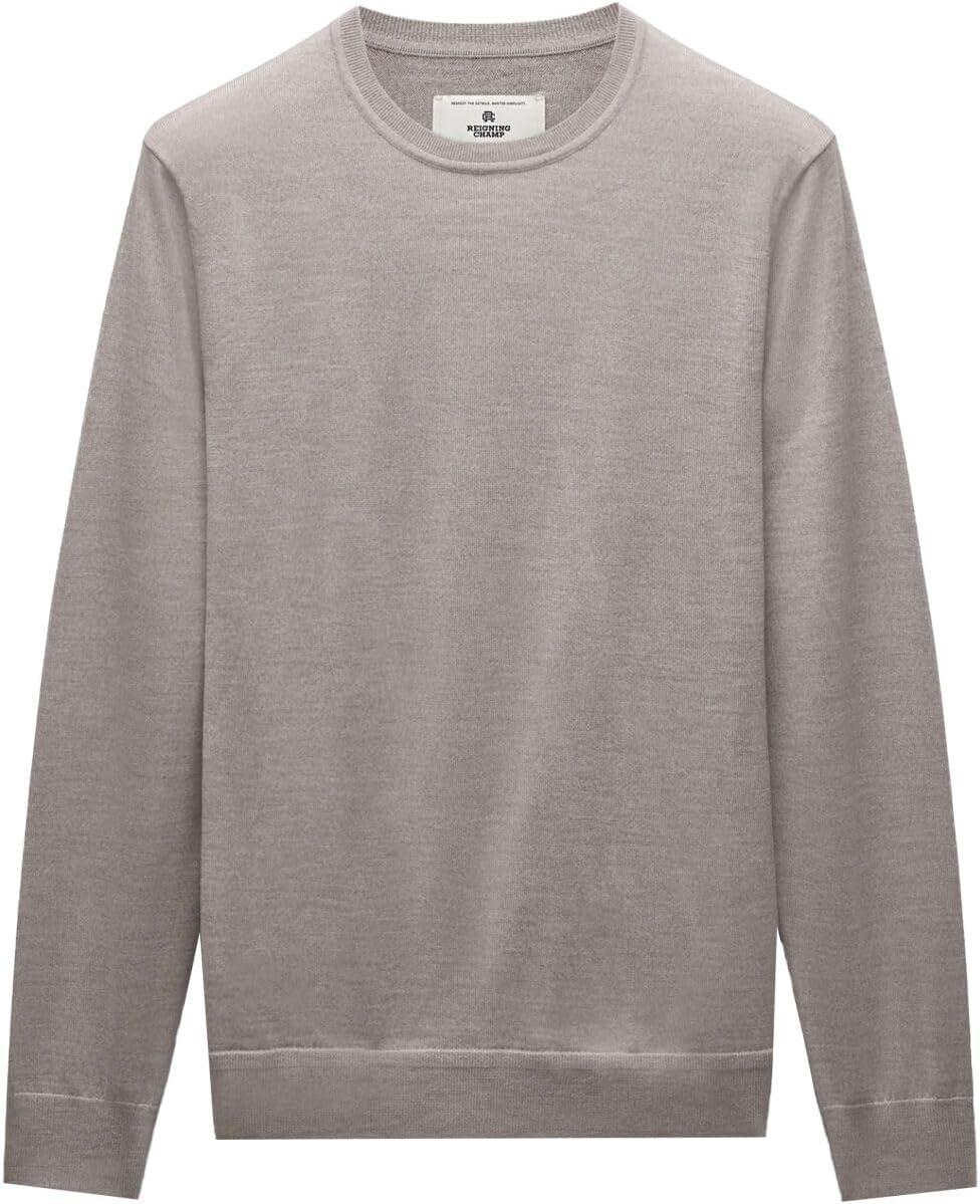imageREIGNING CHAMP Lightweight Merino Harry Crewneck Sweater MensDove