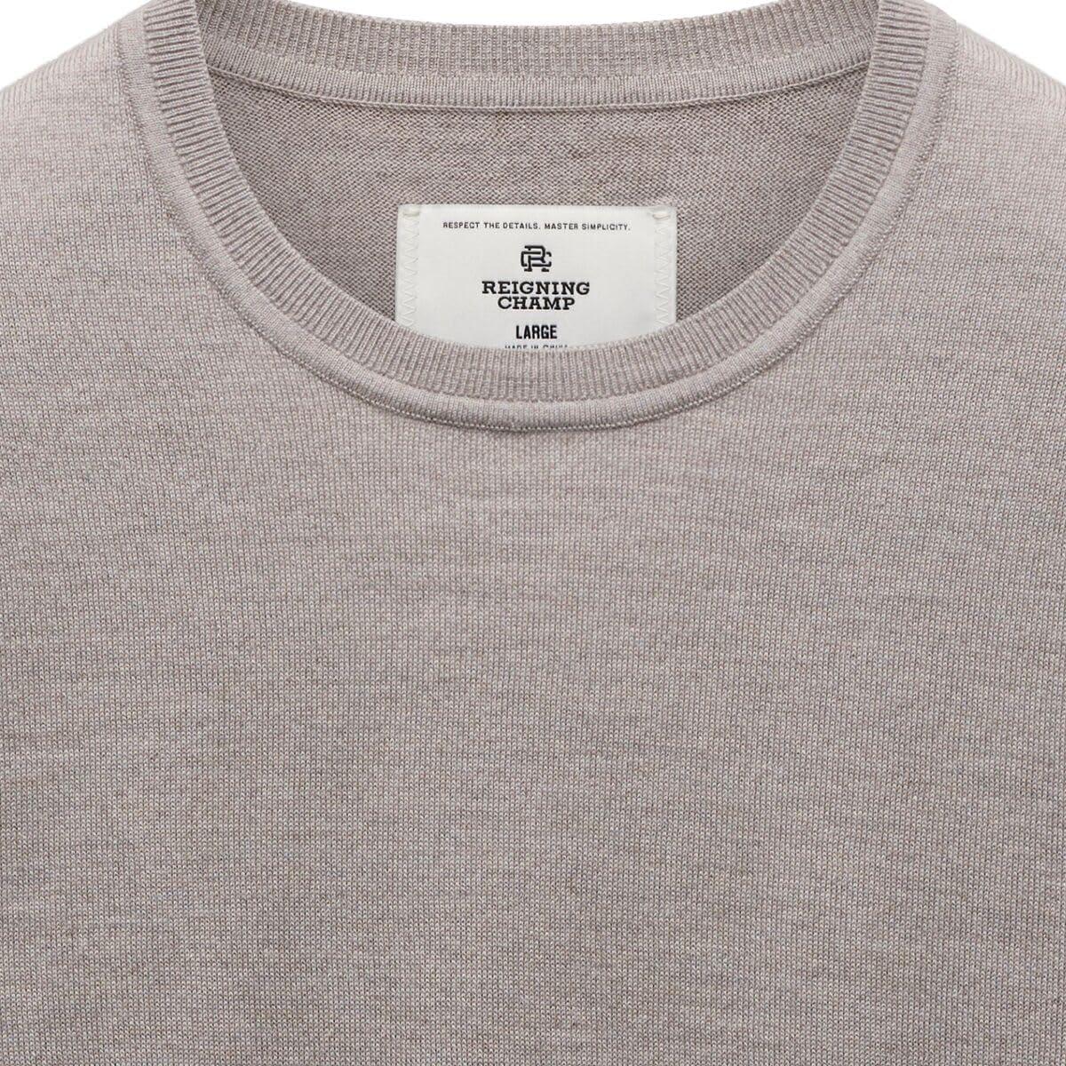 imageREIGNING CHAMP Lightweight Merino Harry Crewneck Sweater MensDove
