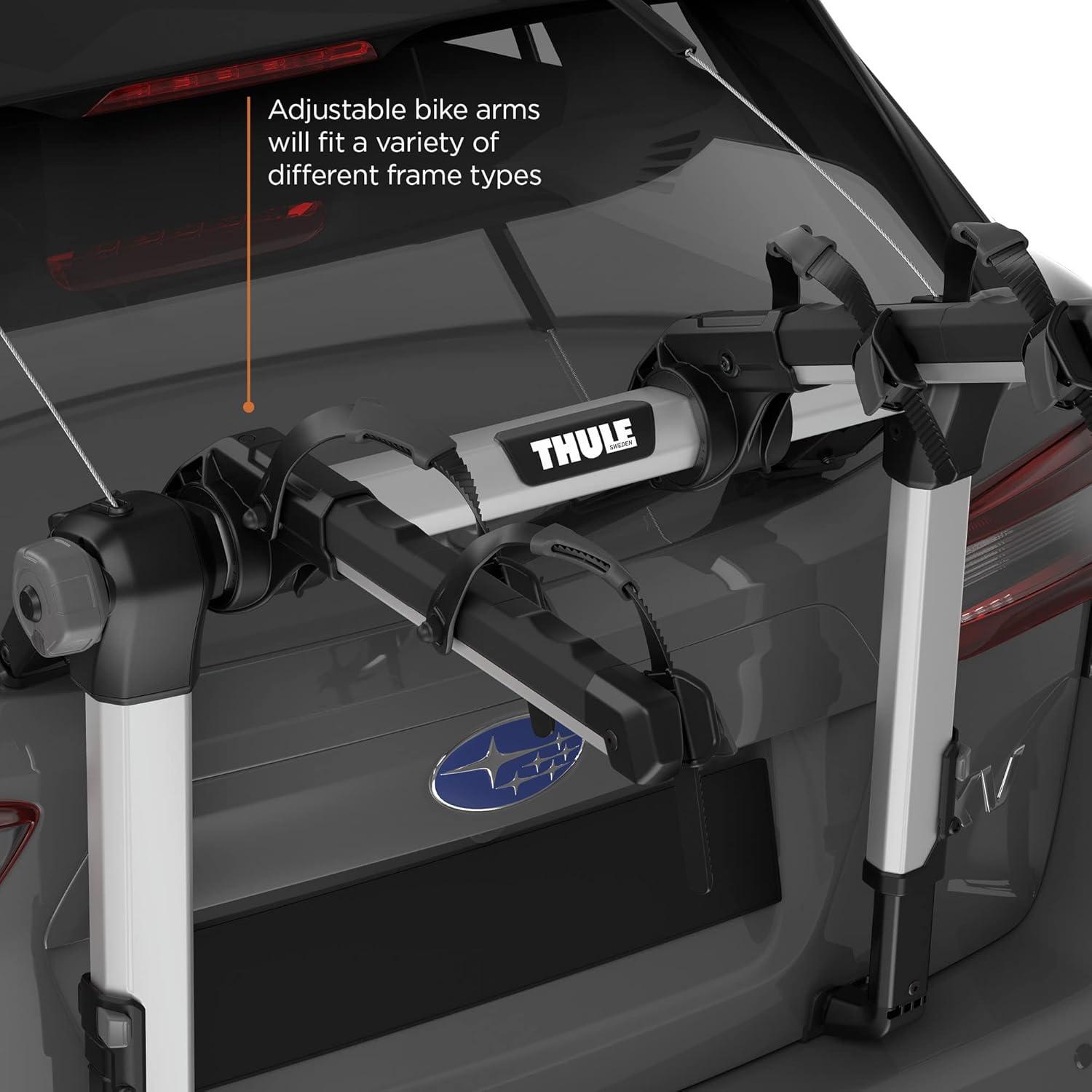 imageThule Outway Trunk Mount Bike Rack3 Bike Hanging