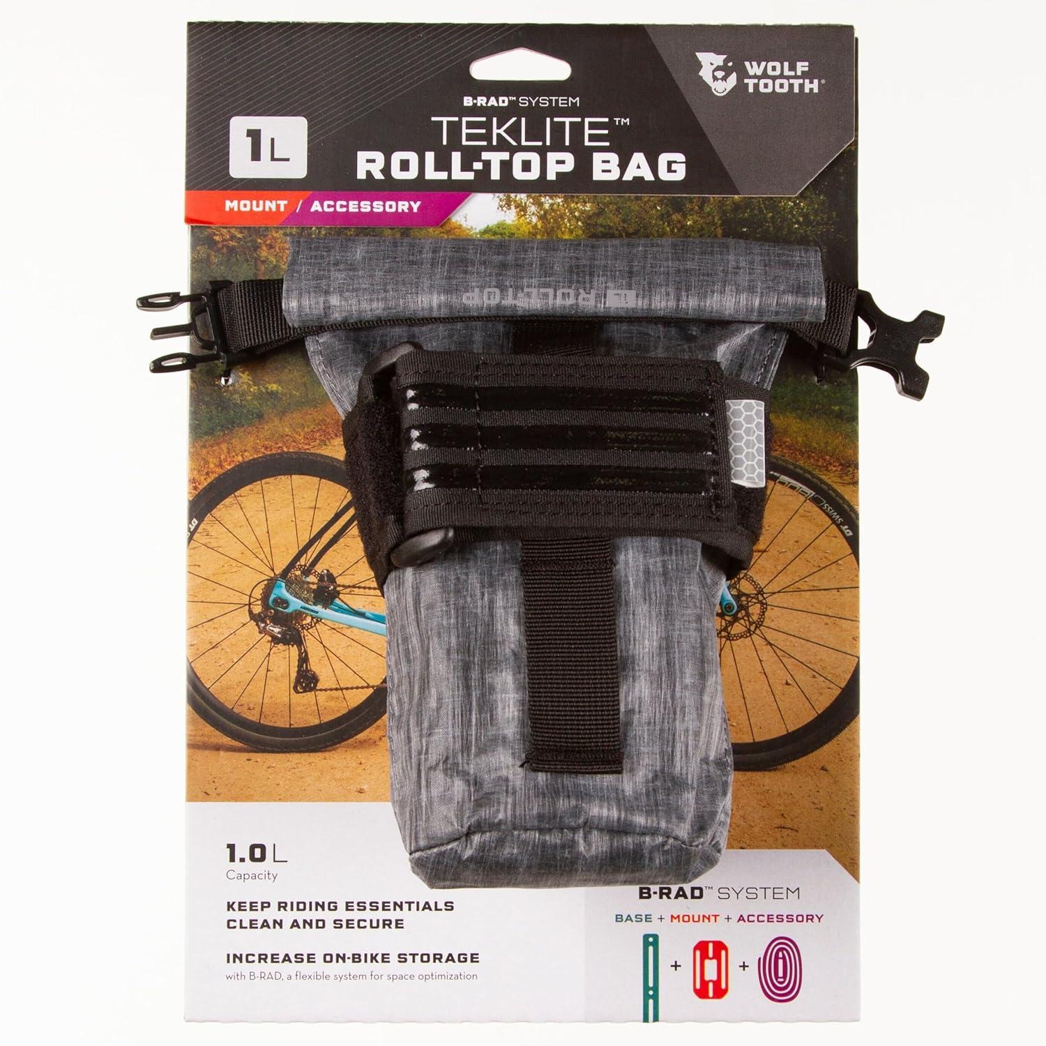 imageWolf Tooth BRAD TekLite RollTop Bag 1L with Mounting Plate