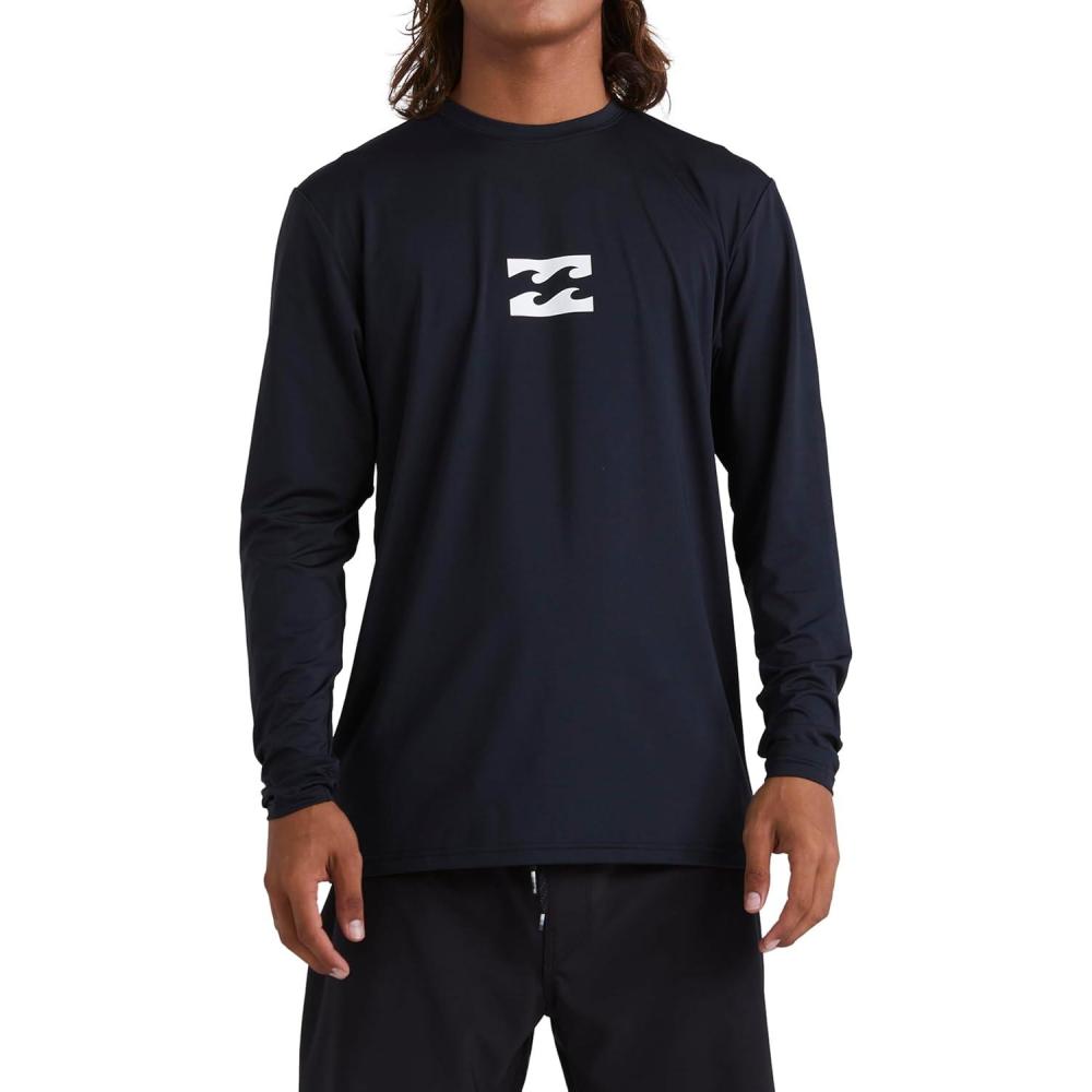 imageBillabong Mens All Day Wave Loose Fit Long Sleeve Rashguard 50 Uv ProtectionBlack