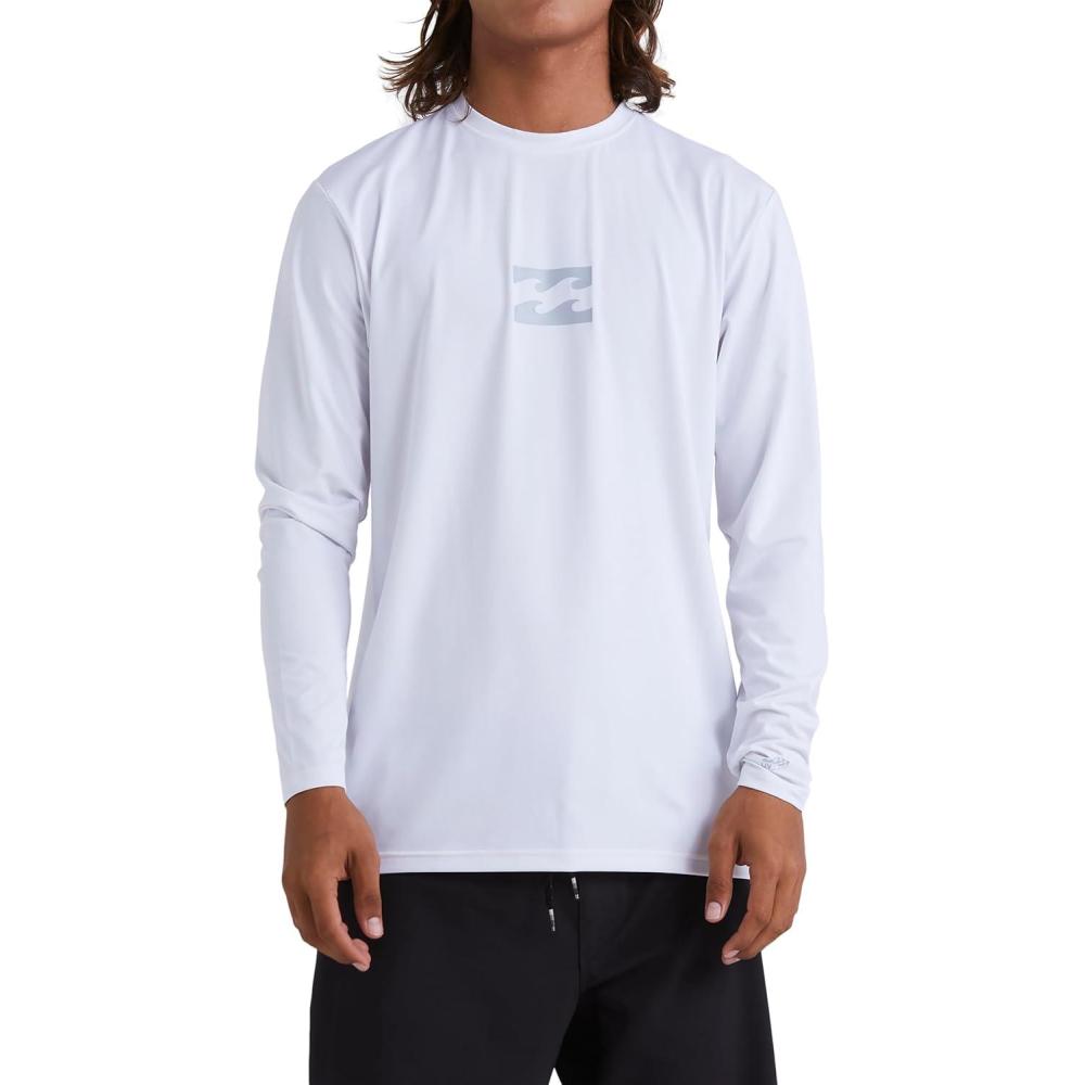 imageBillabong Mens All Day Wave Loose Fit Long Sleeve Rashguard 50 Uv ProtectionWhite