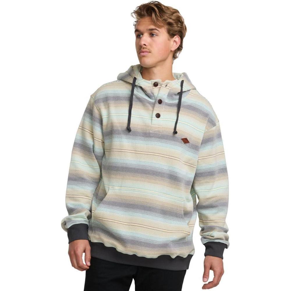 imageBillabong mens Rancho Henley Pullover Hooded FlannelDune