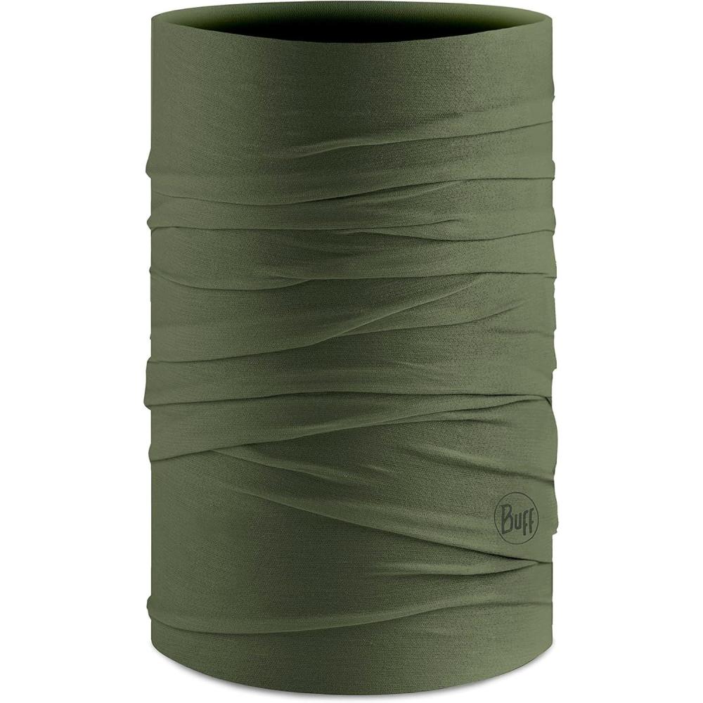 imageBuff CoolNet UV Neck Gaiter UPF 50 Sun Protection Breathable Versatile Quick Dry Face Mask Solid Colors Adult SizeSolid Forest