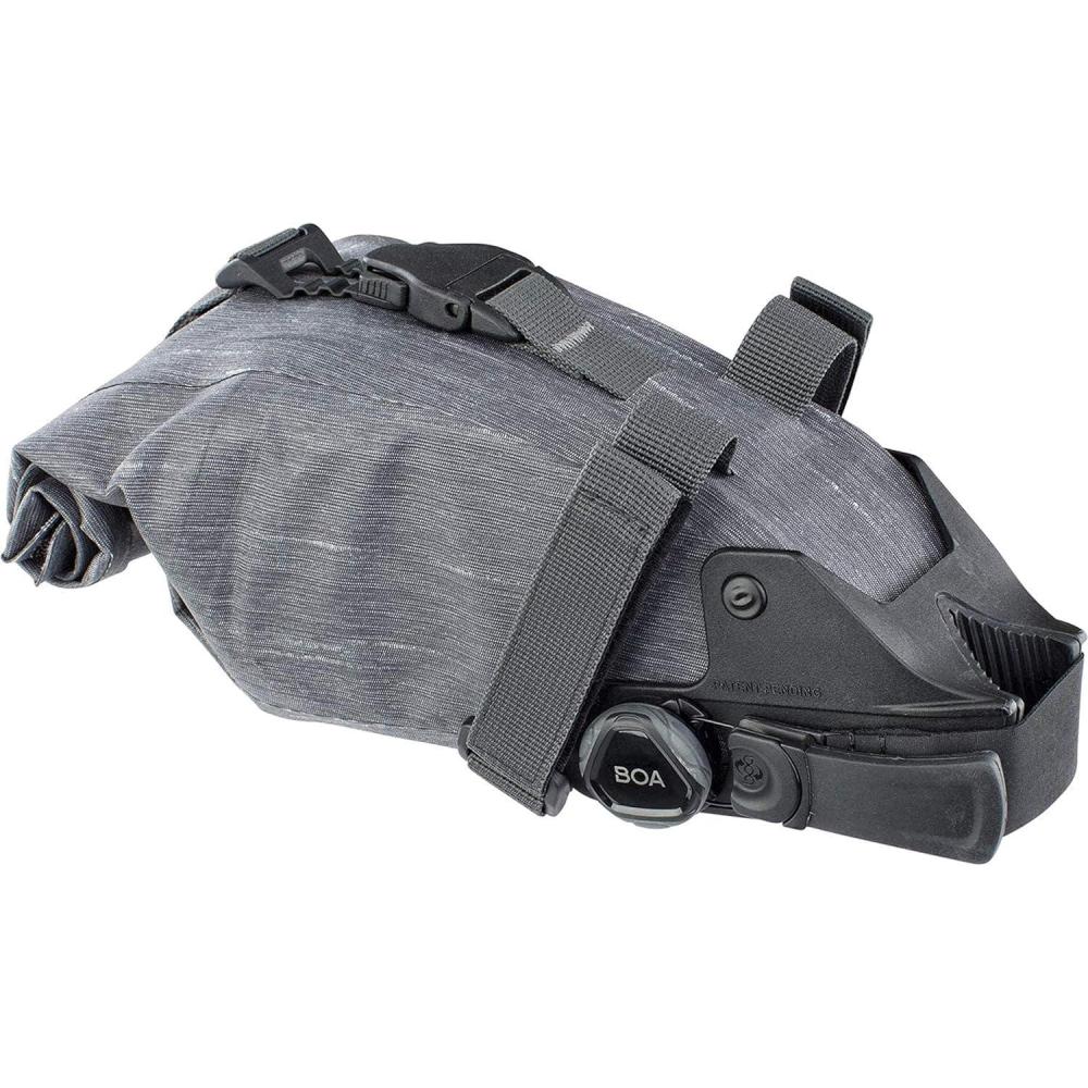 imageEVOC SEAT PACK BOA saddle bag bike bag for extra storage space size S 1L storage space BOA FIT SYSTEM easy to attach waterproof adjustable volume flexible closure Carbon GreyCarbon Grey