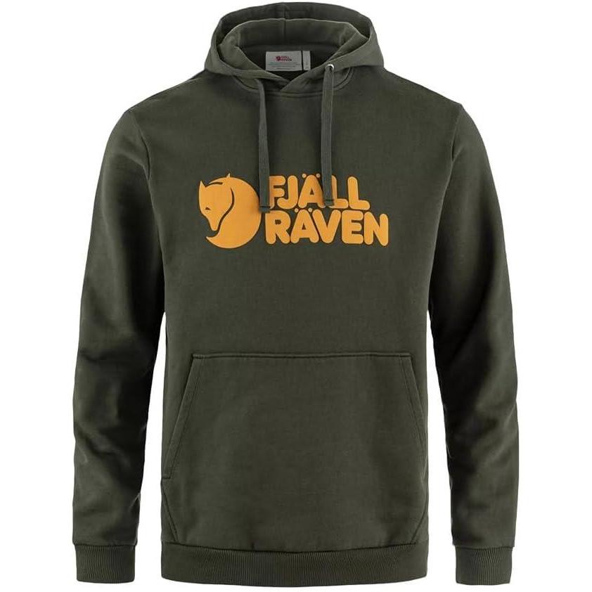 imageFjllrven mens Fjallraven Logo HoodieDeep Forest