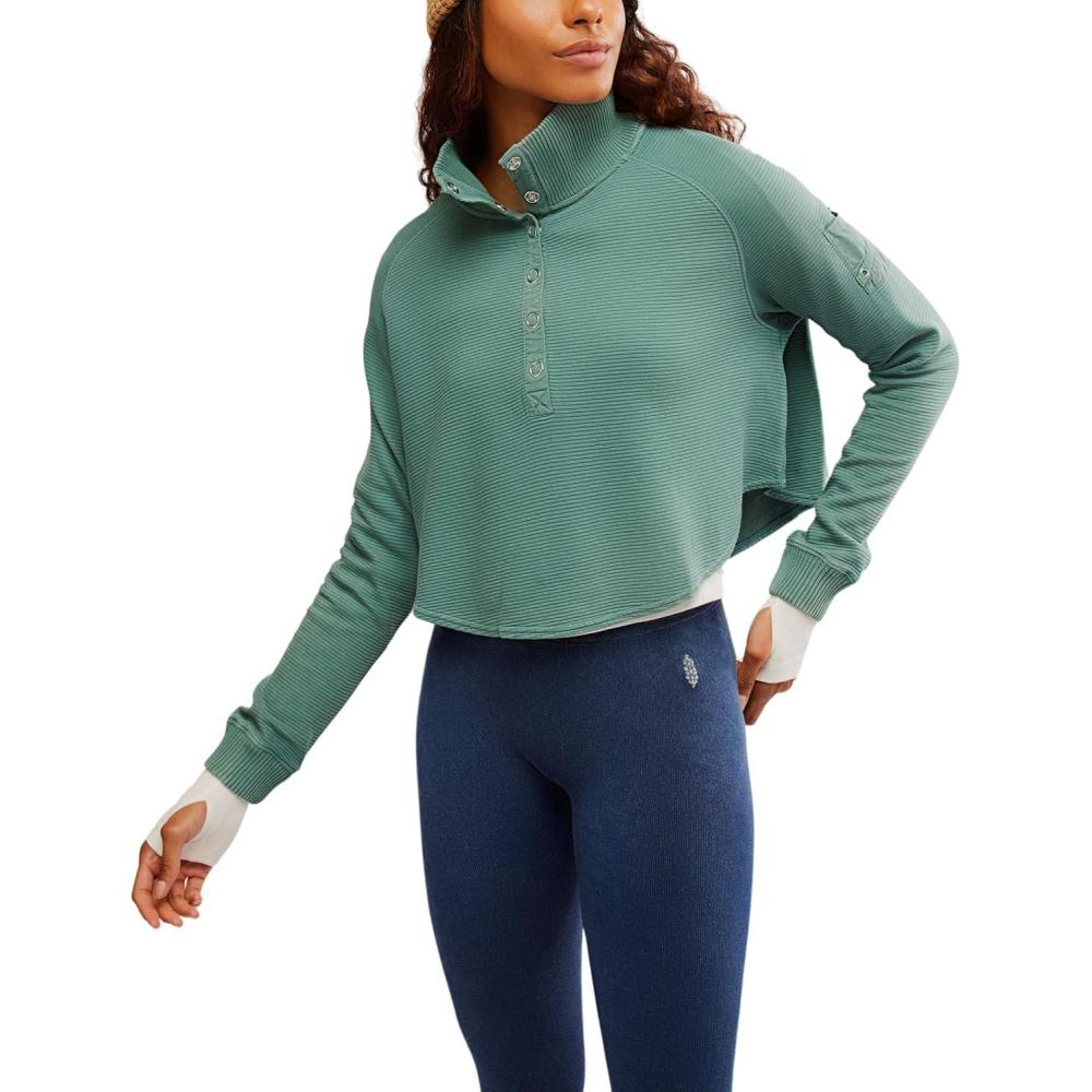 imageFree People womens So Fly Henley Layer CoddyMidnight Jade