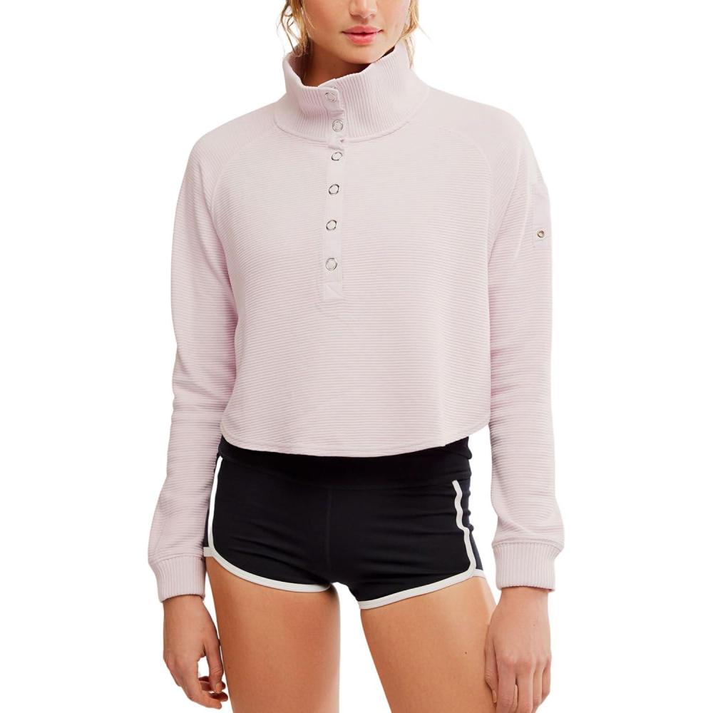 imageFree People womens So Fly Henley Layer CoddyRose Quartz