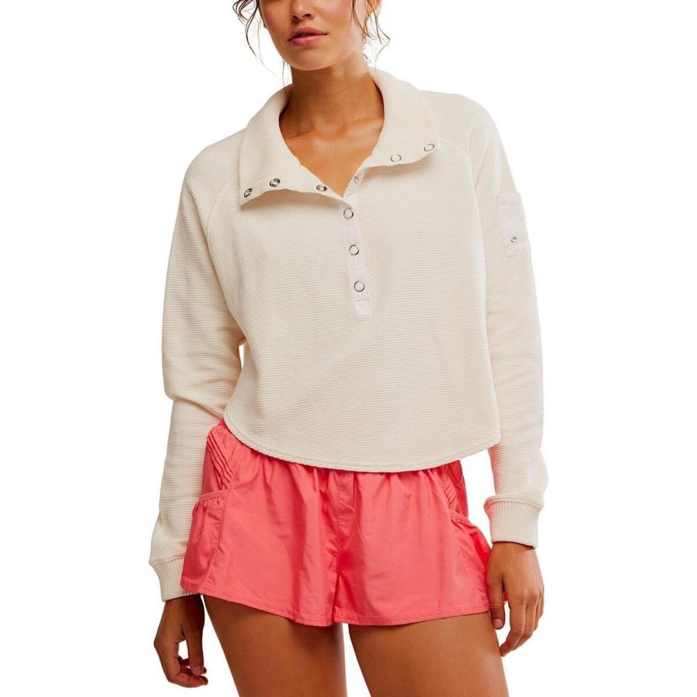 imageFree People womens So Fly Henley Layer CoddyWhite