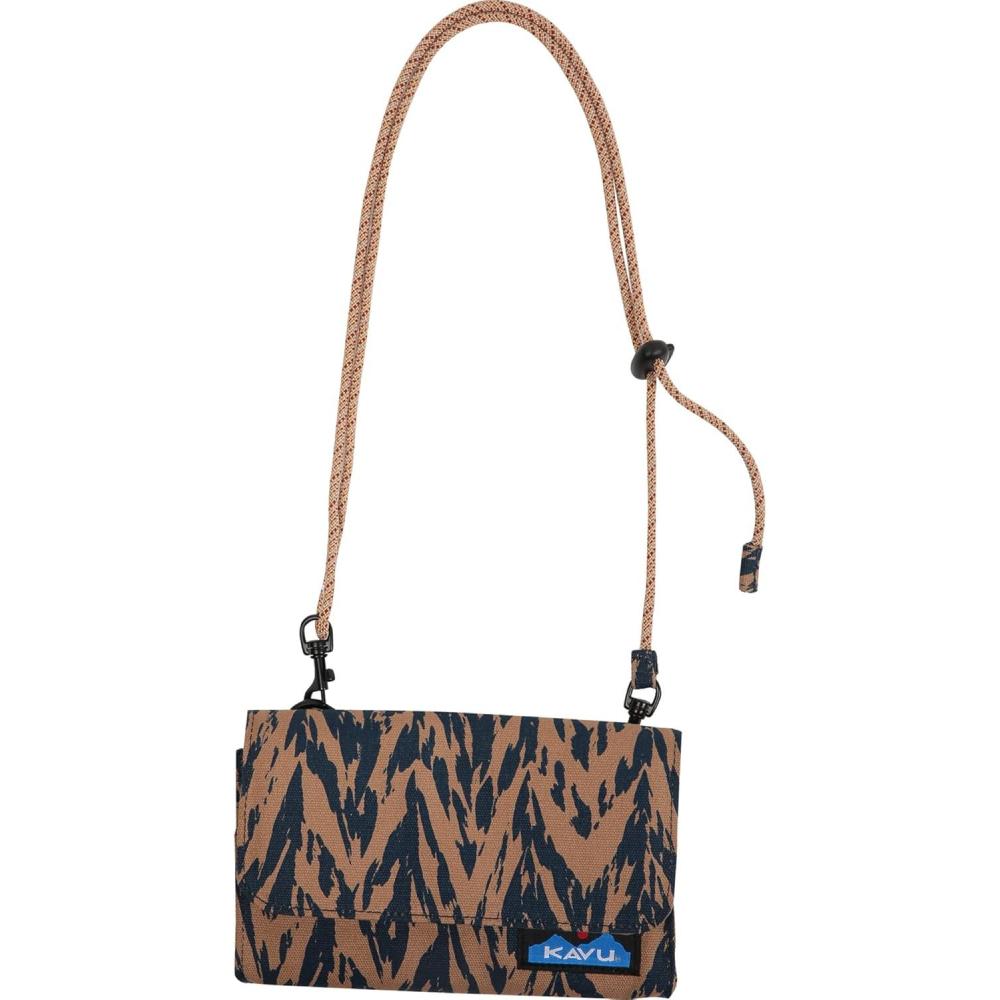 imageKAVU Islamorada Crossbody Bi Fold Wallet with Rope StrapChevron Shore