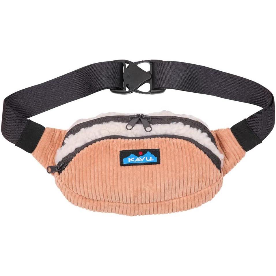 imageKAVU Snuggy Spectator Belt Bag Fleece Cord Hip Fanny PackBlush Cloud