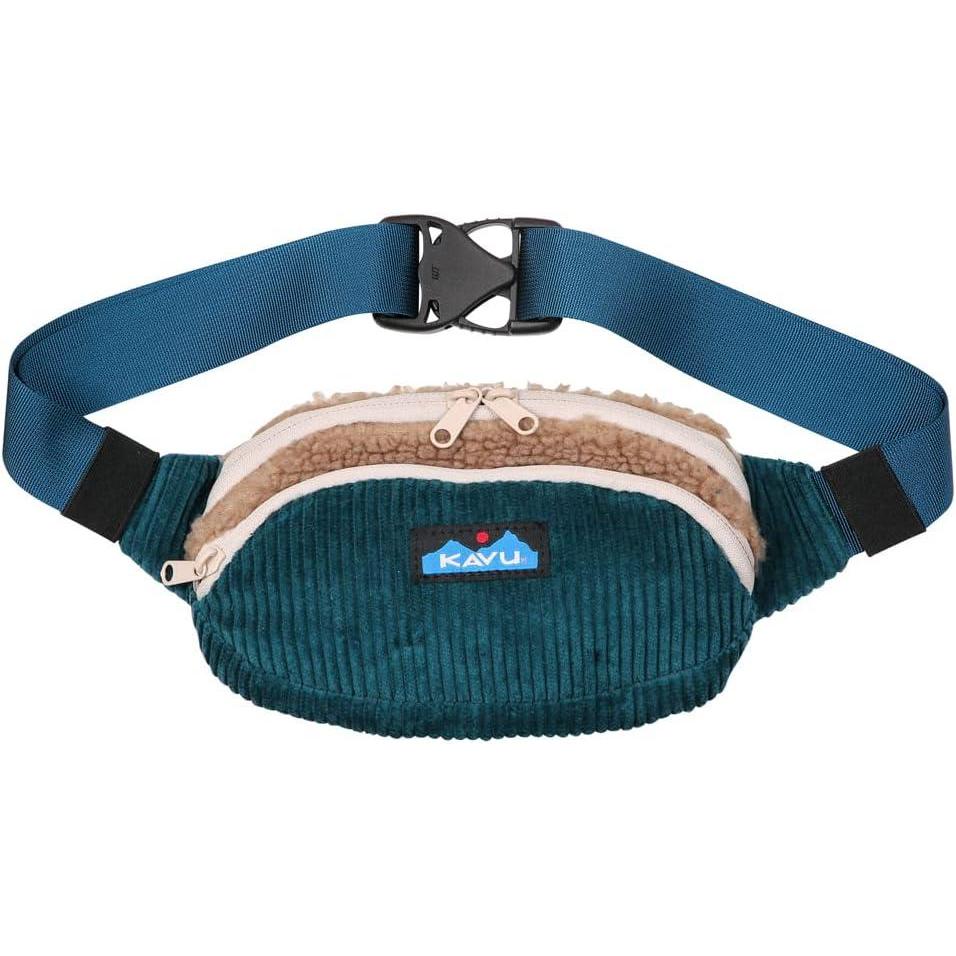 imageKAVU Snuggy Spectator Belt Bag Fleece Cord Hip Fanny PackEvening Dew