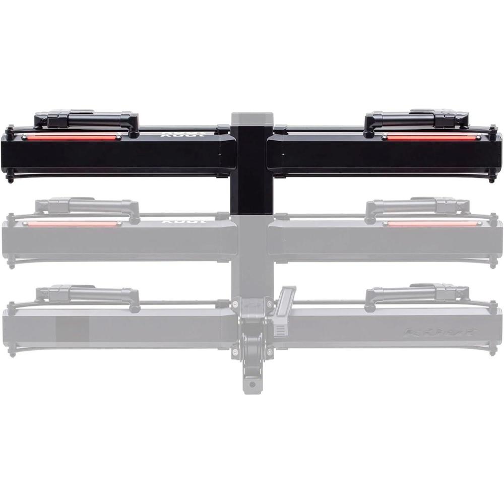 imageKUAT Piston Pro X 1Bike AddOn Rugged Durable KashimaCoated Portable No Frame Contact EasytoAttach Bicycle Rack Expansion Kit Compatible with 2quot Piston Pro X LED Hitch Rack1Bike Capacity