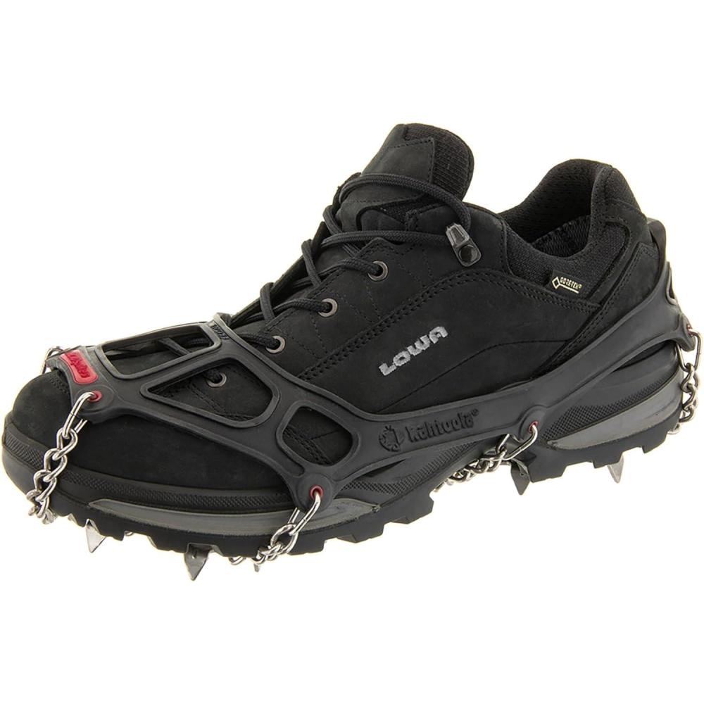 imageKahtoola MICROspikes Footwear Traction for Winter Trail Hiking ampamp Ice MountaineeringBlack