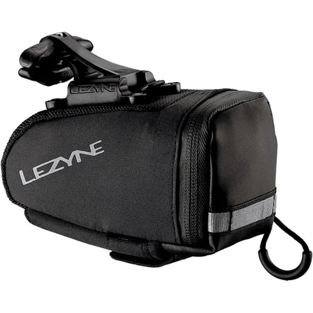 imageLEZYNE Caddy Bike Saddle Bag Durable Nylon Cycling Storage Bag with VelcroQuick Release Mount Reflective Accents WaterResistant Zipper for Road Bikes ampamp CommutersMedium Quick Release