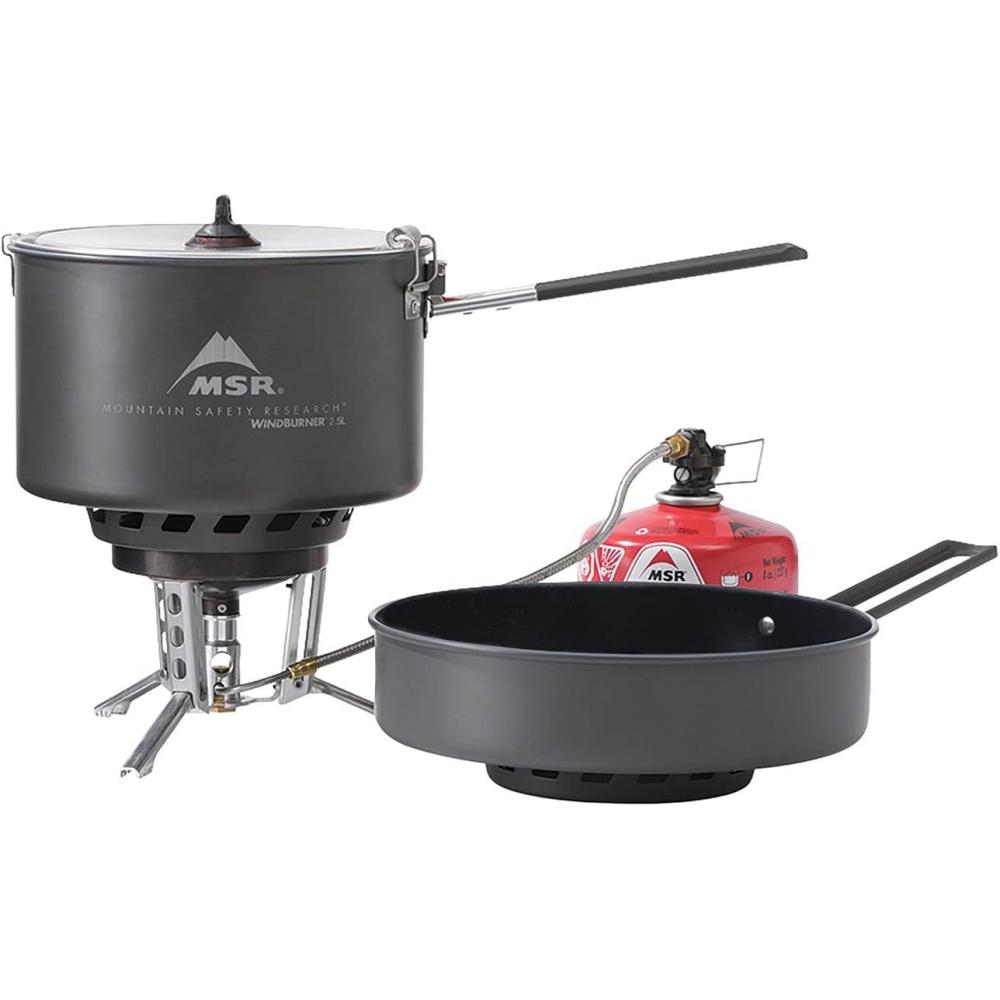 imageMSR WindBurner Combo Windproof Camping and Backpacking Stove and Cookware System