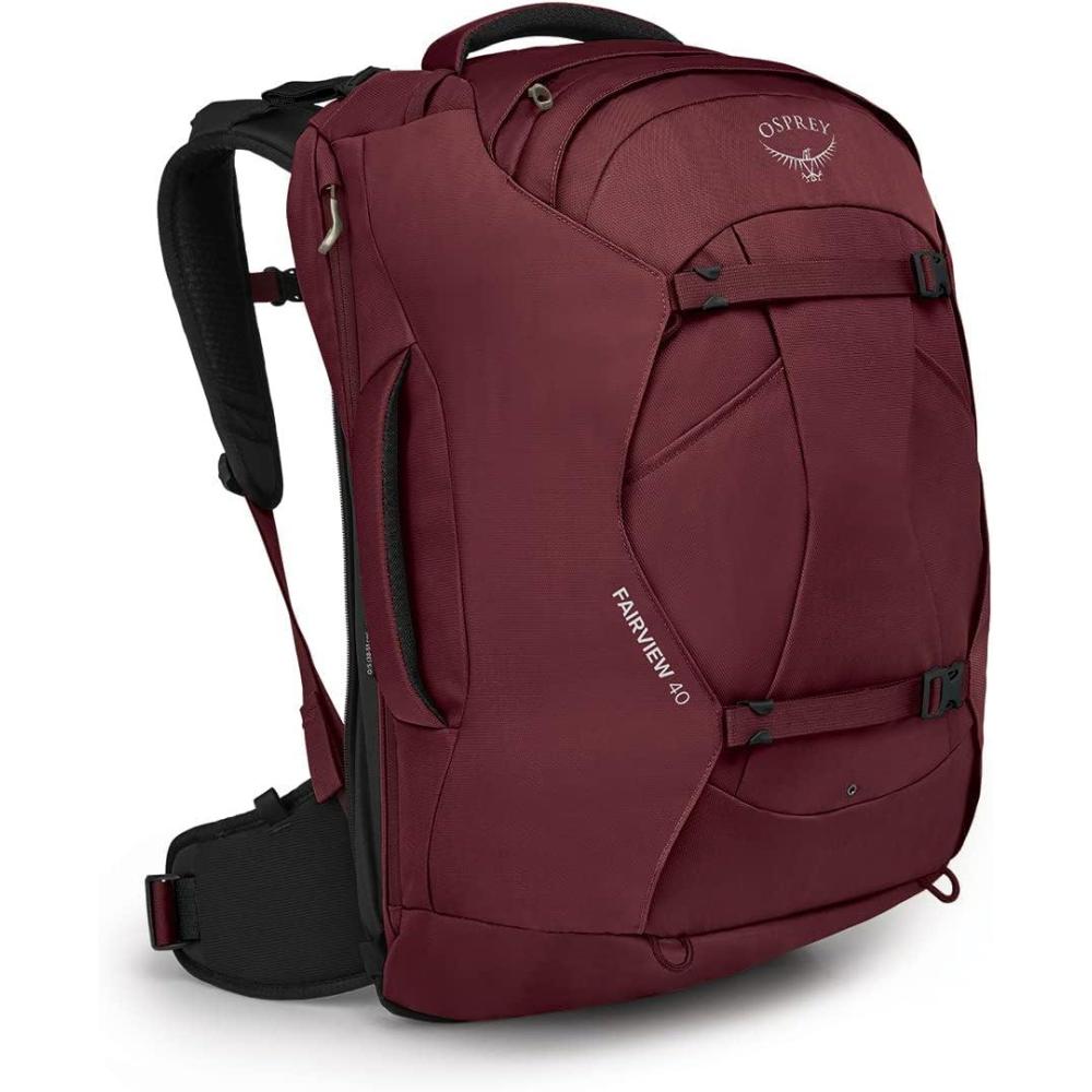 imageOsprey Fairview 40L Womens Travel Backpack Night Jungle BlueZircon Red