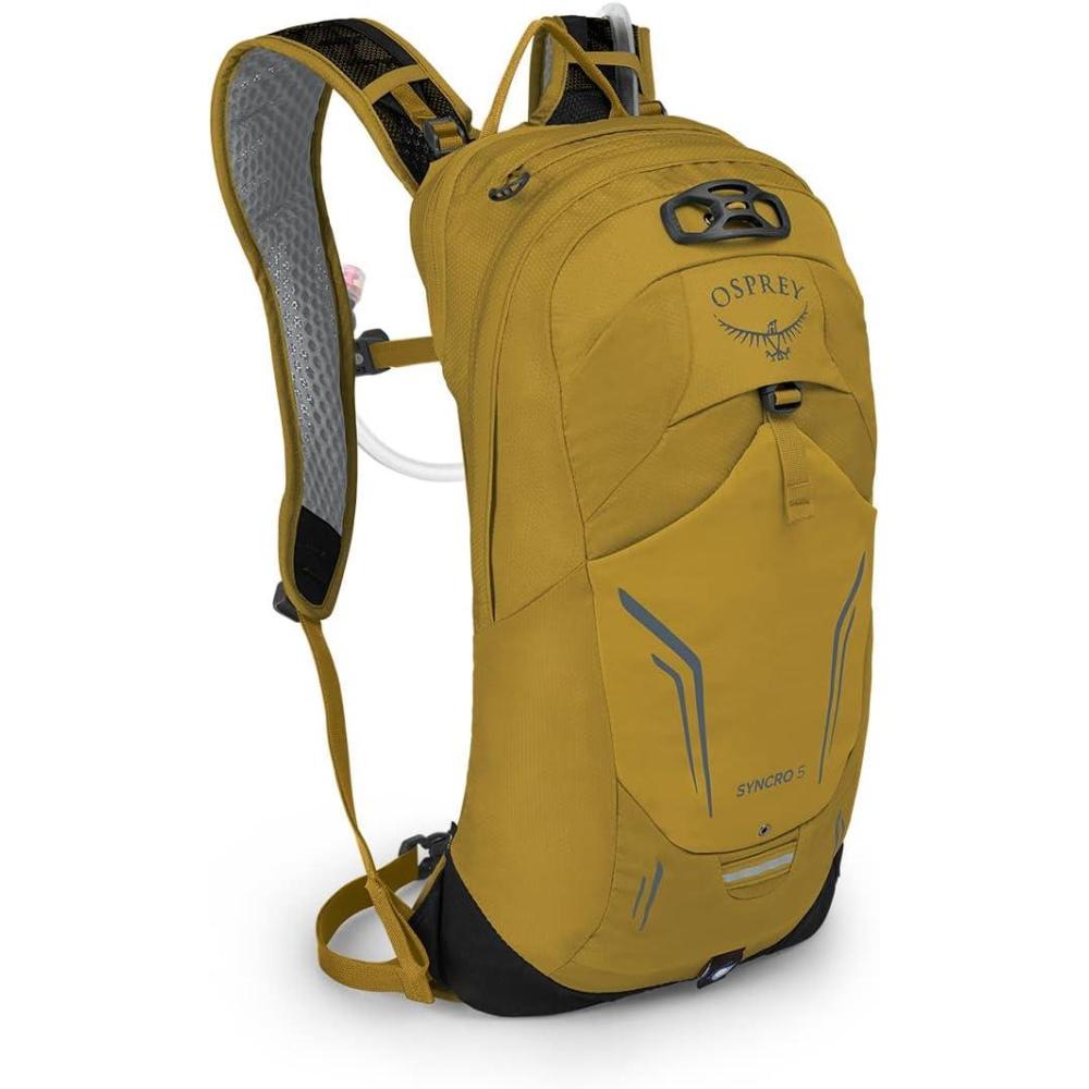 imageOsprey Syncro 12L Mens Hiking Backpack with Hydraulics Reservoir Coal GreyPrimavera Yellow