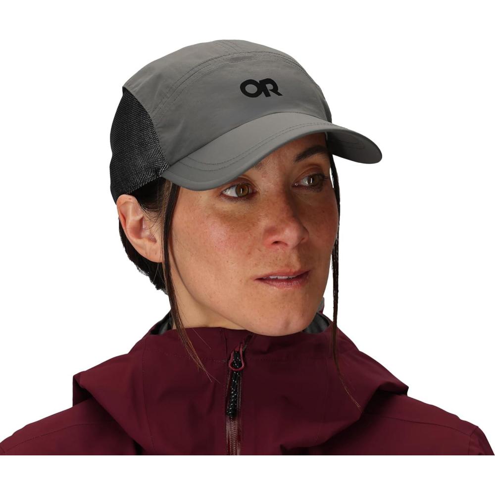 imageOutdoor Research Swift Cap Lightweight UPF Sun Hat with Breathable Mesh for Men ampamp Women Hiking Running and TravelCharcoal Reflective
