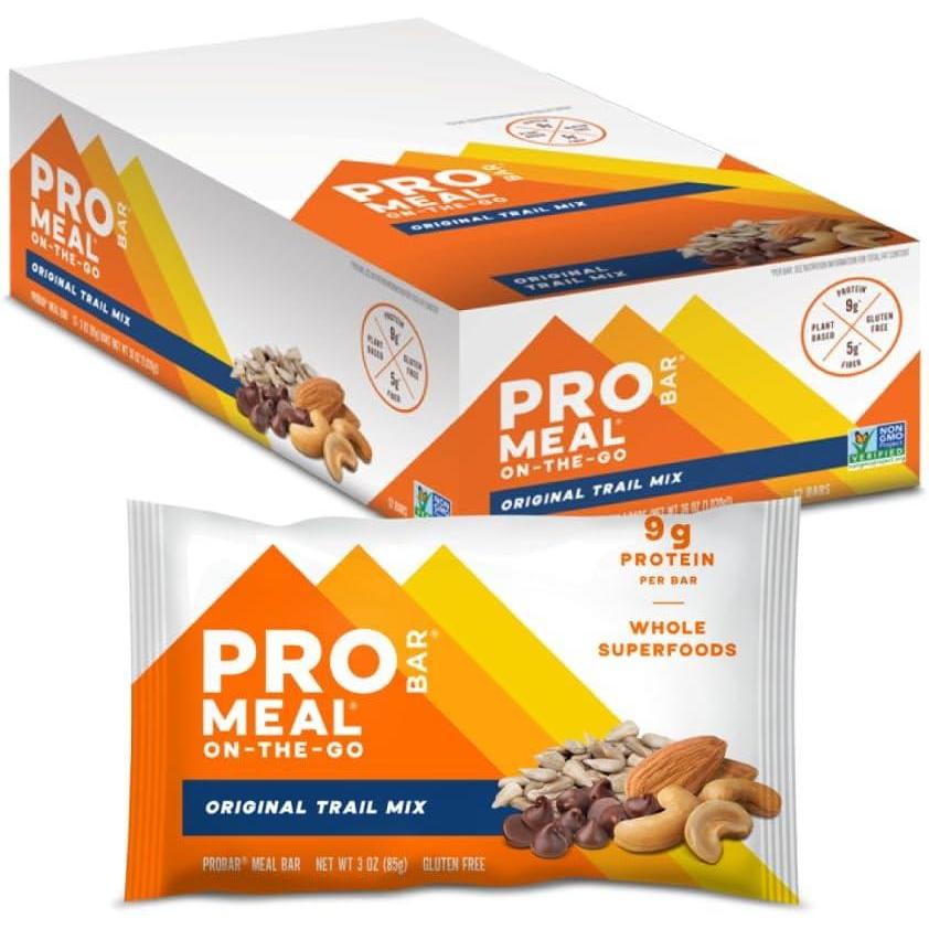 imagePROBAR  MEAL Bar Chocolate Coconut NonGMO GlutenFree Healthy PlantBased WholeFood Ingredients Natural Energy 12 CountOriginal Trail Mix