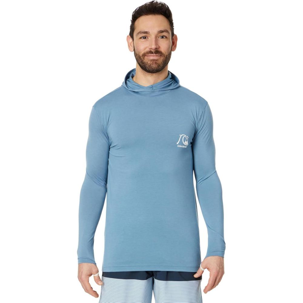 imageQuiksilver DNA Long Sleeve Hooded Surf TeeBlue Shadow