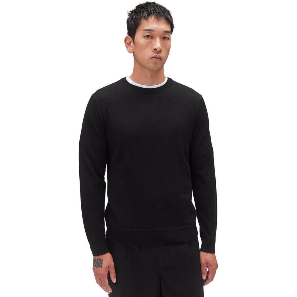 imageREIGNING CHAMP Lightweight Merino Harry Crewneck Sweater MensBlack