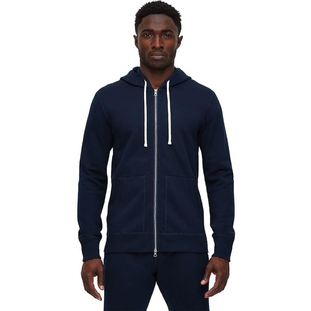 imageREIGNING CHAMP Mens MidWeight Terry Full Zip HoodieNavy