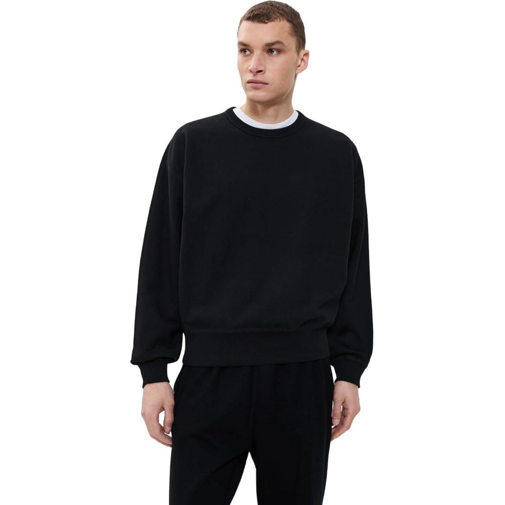 imageREIGNING CHAMP Mens Midweight Terry Relaxed CrewneckBlack