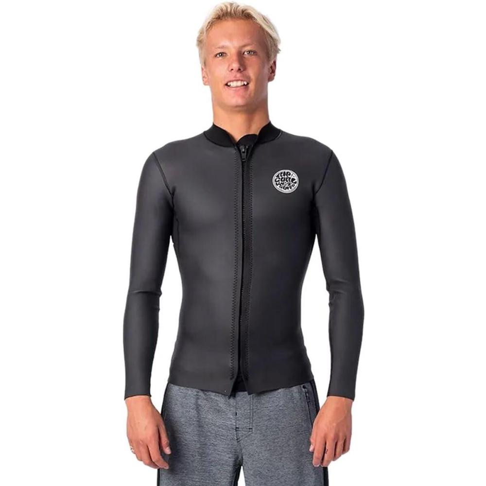 imageRIP CURL Dawn Patrol 15mm Longsleeve FullZip Wetsuit Jacket  Mens Black S