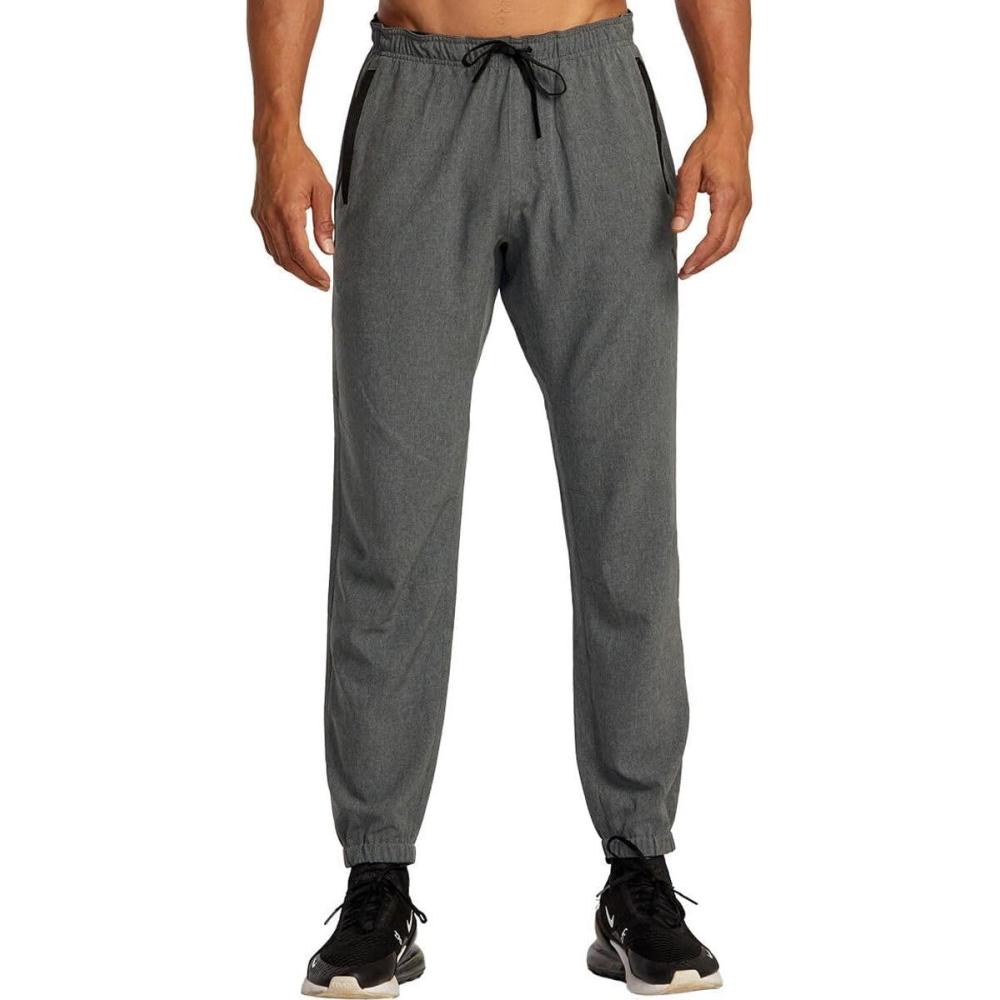 imageRVCA Mens Sport Yogger Jogger Athletic Track PantCharcoal Heather S125