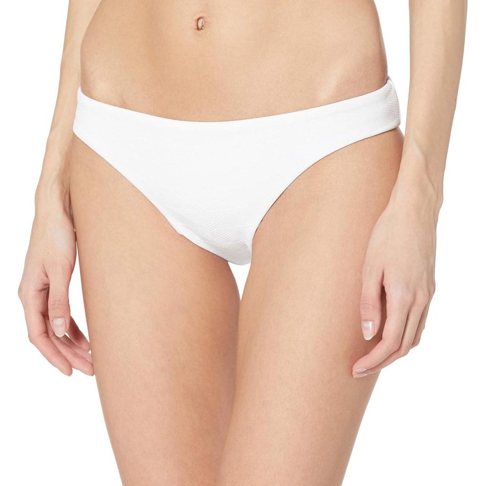 imageSeafolly Womens Hipster Bikini Bottom SwimsuitSeaside Soiree White