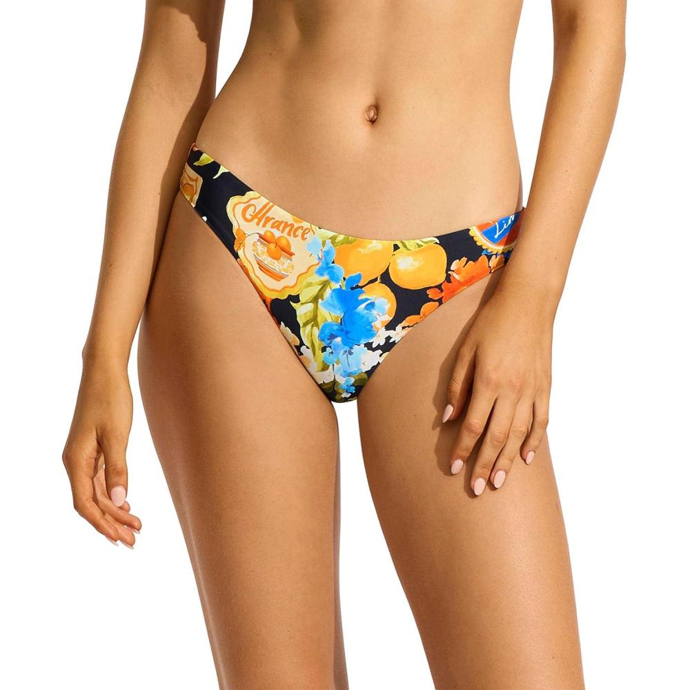 imageSeafolly Womens Standard Hipster Full Coverage Bikini Bottom SwimsuitCiao Bella True Navy