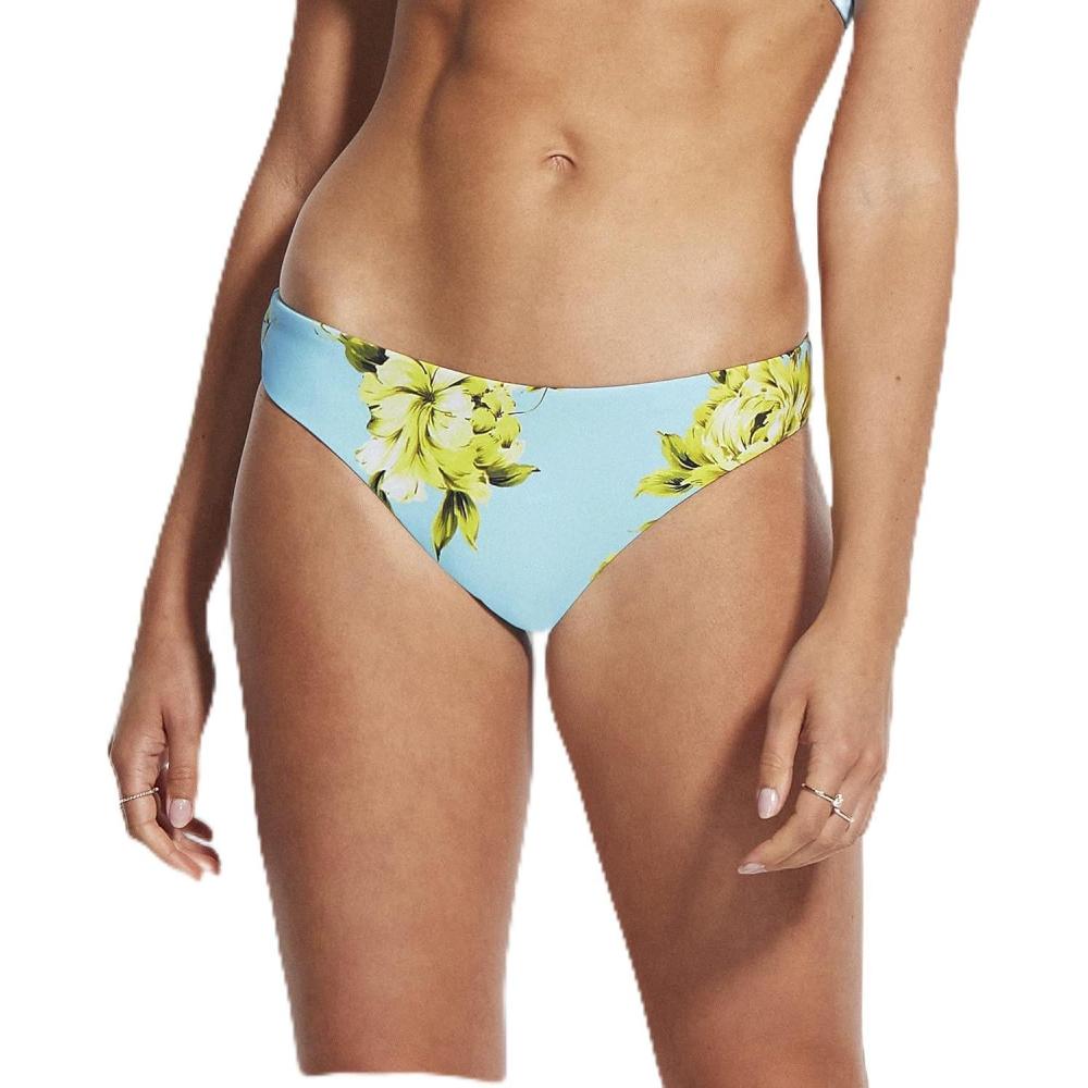 imageSeafolly Womens Standard Hipster Full Coverage Bikini Bottom SwimsuitFull Bloom Sky