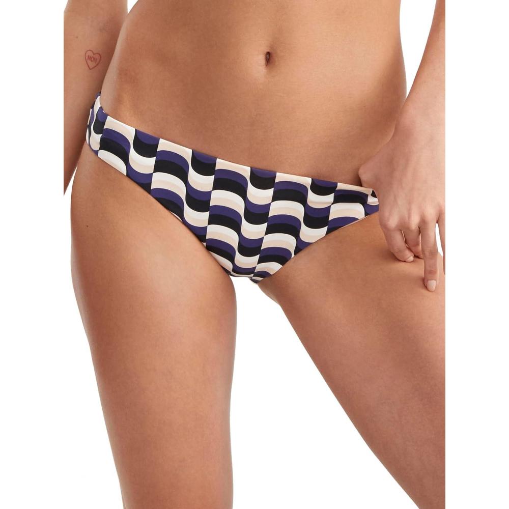 imageSeafolly Womens Standard Hipster Full Coverage Bikini Bottom SwimsuitModern Take Black