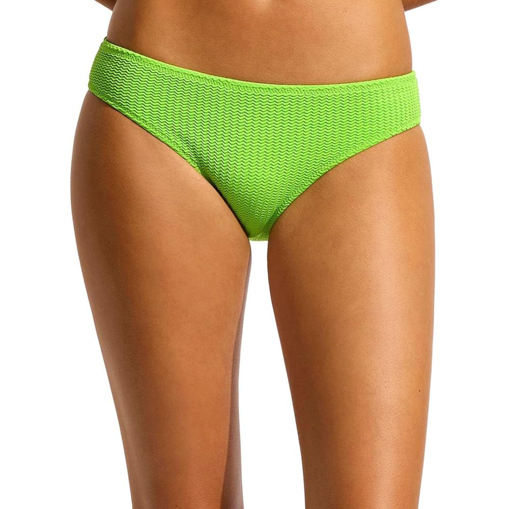 imageSeafolly Womens Standard Hipster Full Coverage Bikini Bottom SwimsuitSea Dive Jasmine Green