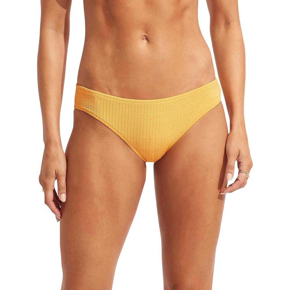 imageSeafolly Womens Standard Hipster Full Coverage Bikini Bottom SwimsuitSea Dive Tuscan Sunset