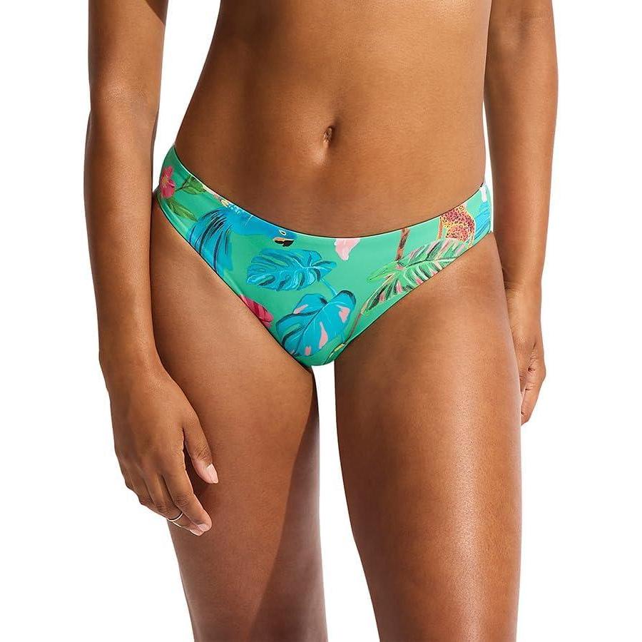 imageSeafolly Womens Standard Hipster Full Coverage Bikini Bottom SwimsuitTropica Jade